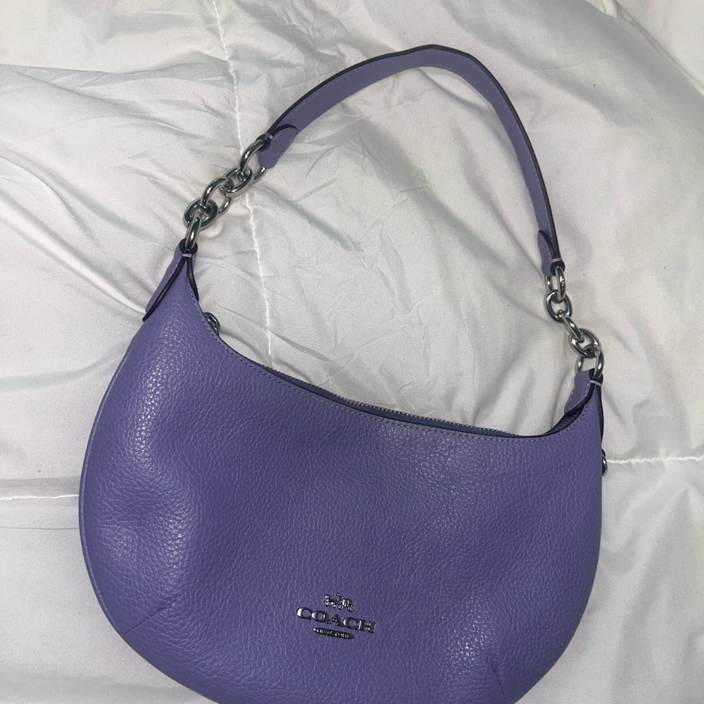 Coach Purple Leather Women's Bag